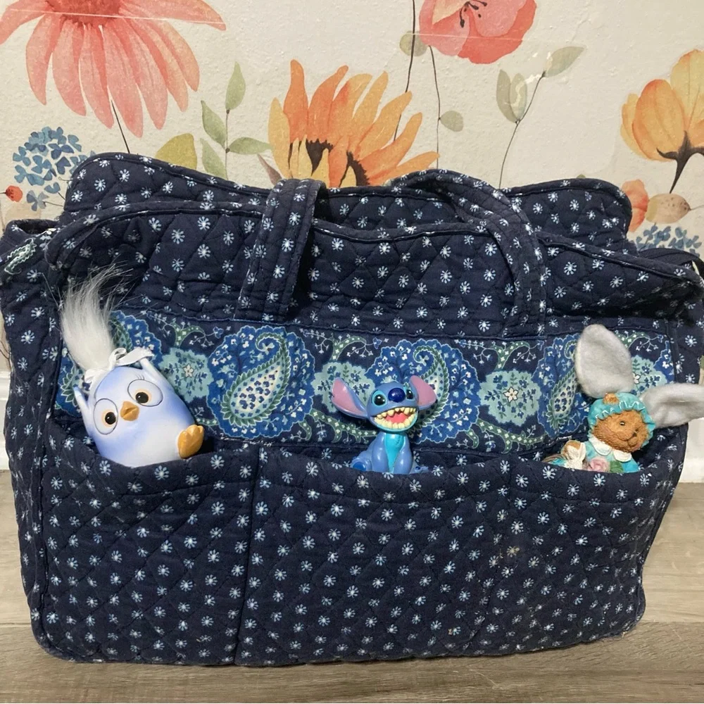Vera Bradley Nantucket Navy Quilted Diaper Bag